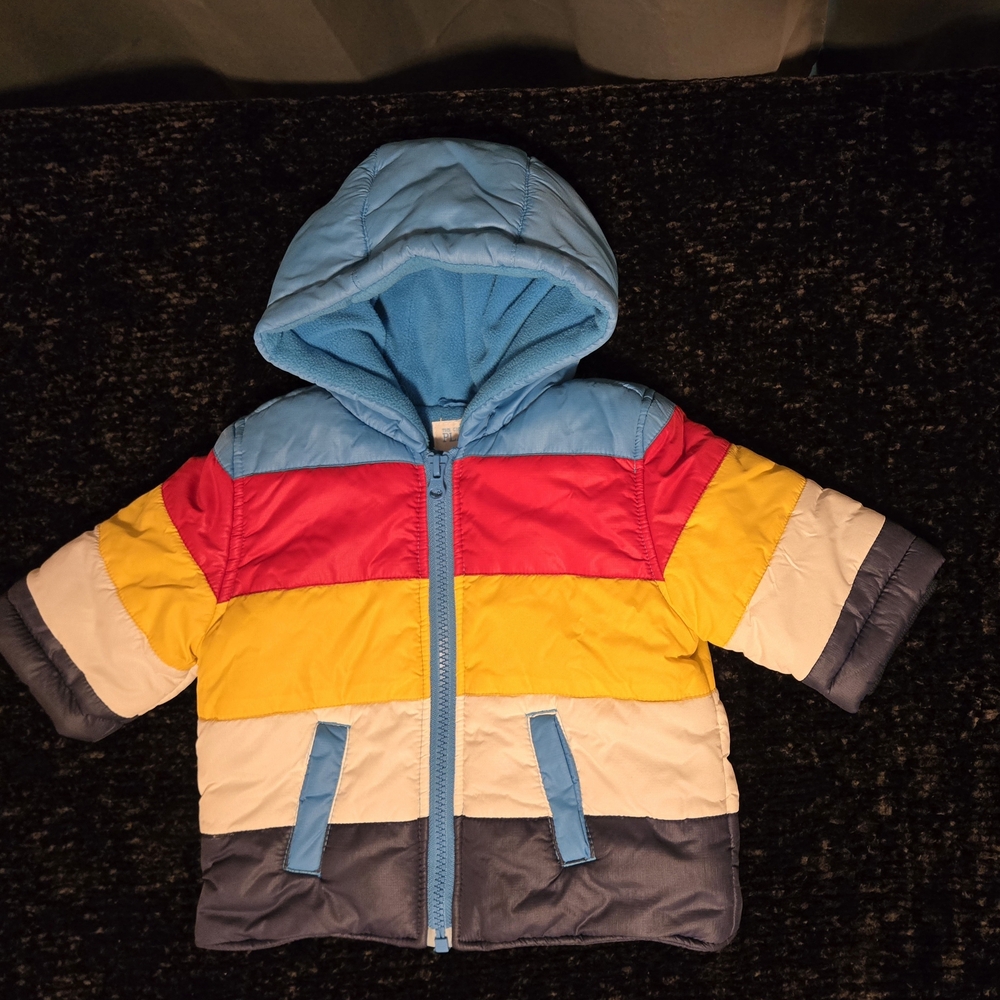 The Children's Place Baby Puffer Jacket Size 6 Month Multi Color